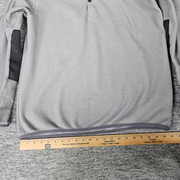 Fjall Raven Men's XL Gray 1/4 Snap Button Ovik Fleece Sweater 81469 Gorpcore - Picture 11 of 14